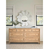 Weekender Scallop Mirror, White