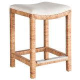 Sandbar Console Stool, Natural Rattan
