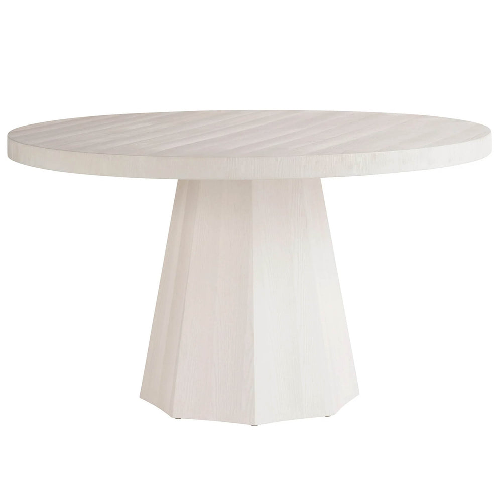 Mackinaw Round Dining Table, White Sand