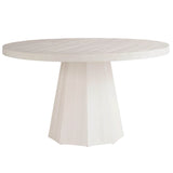 Mackinaw Round Dining Table, White Sand