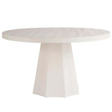 Mackinaw Round Dining Table, White Sand