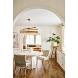 Mackinaw Round Dining Table, White Sand
