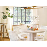 Longboat Dining Chair, White Rattan, Set of 2