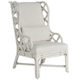 Santa Rosa Arm Chair, White Rattan