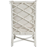 Santa Rosa Arm Chair, White Rattan