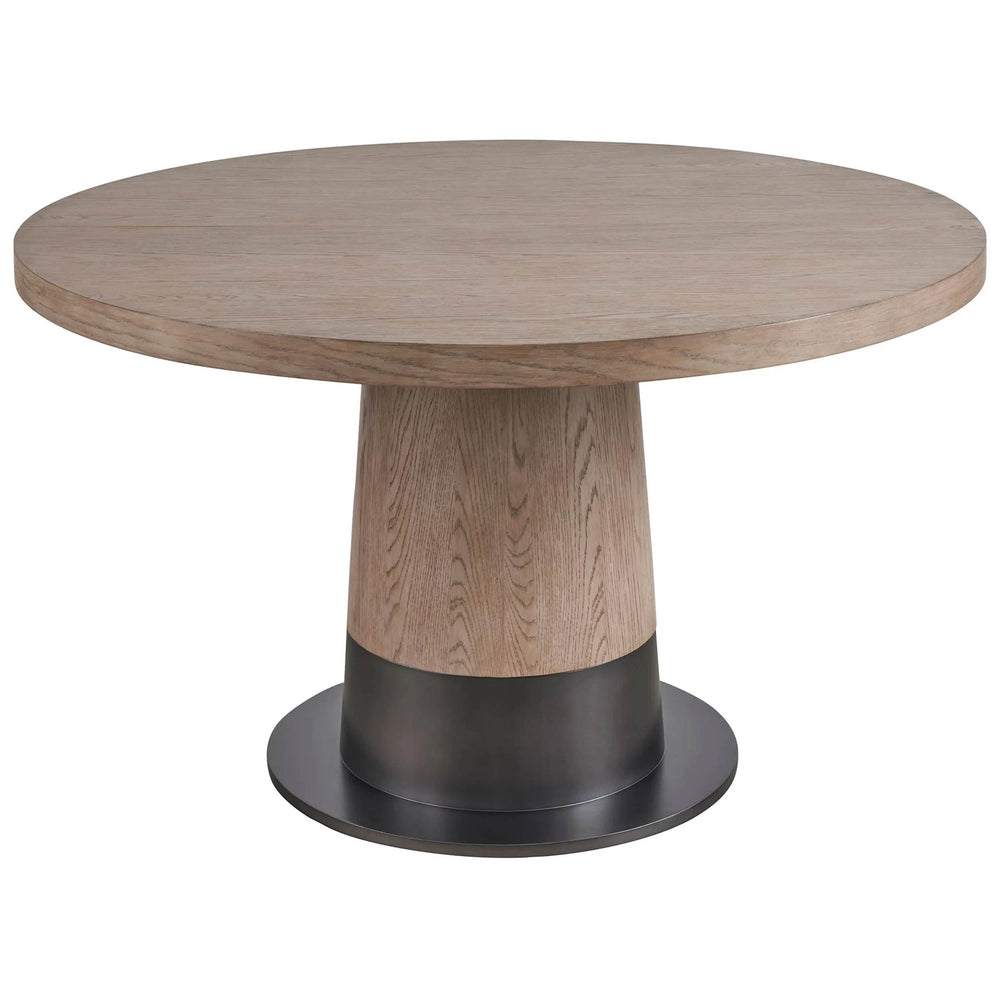 Solara Round Dining Table, Gray Oak