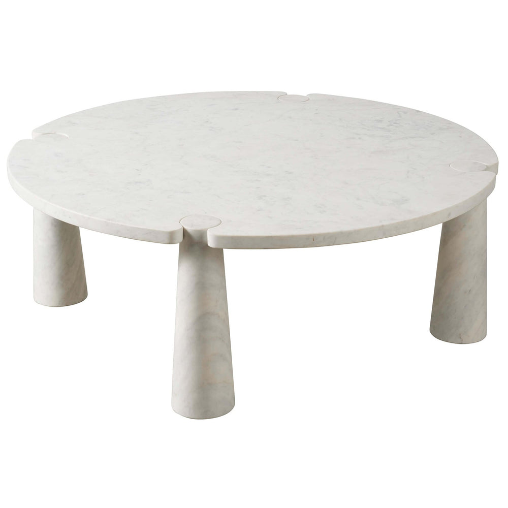 Anniston Cocktail Table, White-Furniture - Accent Tables-High Fashion Home