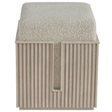 Carmen Bunching Stool, White Oak