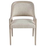 Avaline Side Chair, Monique Linen/White Oak
