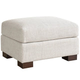 Brooklyn Ottoman, Monique Linen
