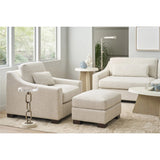 Brooklyn Ottoman, Monique Linen