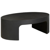 Modern Concrete Cocktail Table, Ash