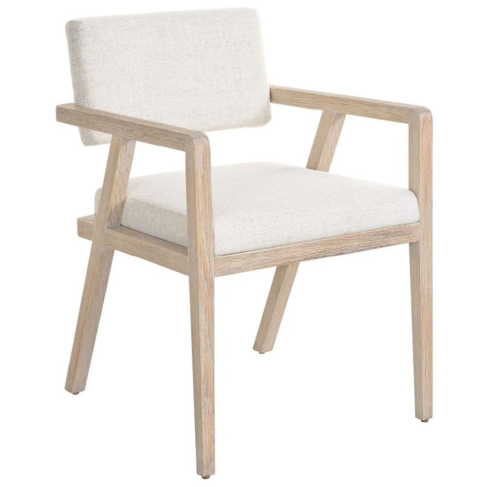 Modern Arm Chair, Monique Linen, Set of 2