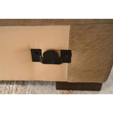 Fletcher 4 Piece Leather Sectional, Vail Toffee