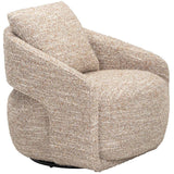Elio Swivel Chair, Pamela Cobblestone