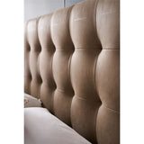 Montclair Leather Upholstered Bed, Vail Toffee