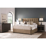 Montclair Leather Upholstered Bed, Vail Toffee