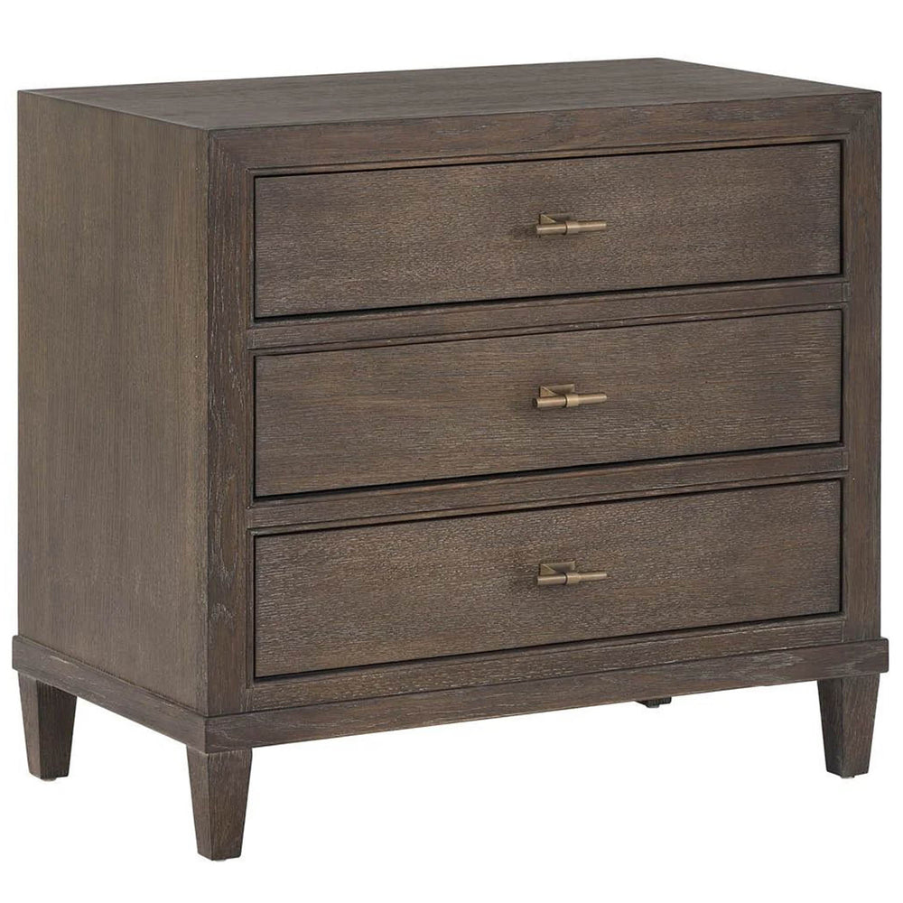 Montclair Cocoa 3 Drawer Nightstand, Cocoa