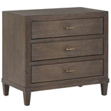 Montclair Cocoa 3 Drawer Nightstand, Cocoa
