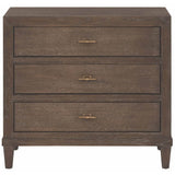 Montclair Cocoa 3 Drawer Nightstand, Cocoa