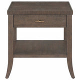 Montclair 1 Drawer End Table, Cocoa