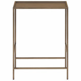Montclair Metal Side Table, Smoked Gold