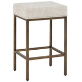 Montclair Console Table w/ Stools, Smoked Gold