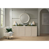 Pebble Accent Chair, White Rattan