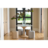 Oasis Round Dining Table, Travertine Beige