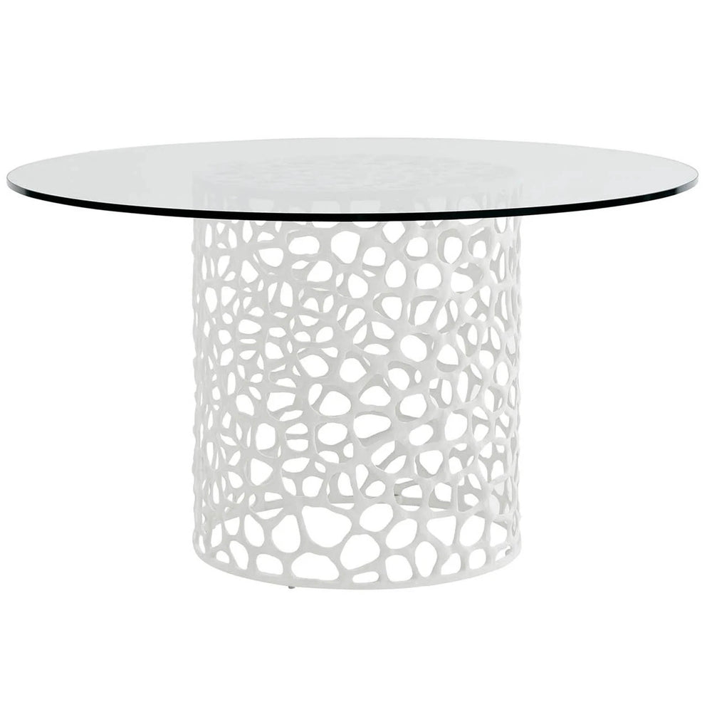 Coral Round Dining Table, White