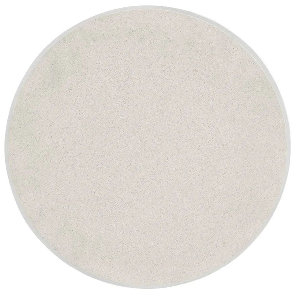 Coral Round Side Table, White