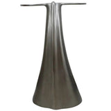 Whale Tail Accent Table, Antique Nickel