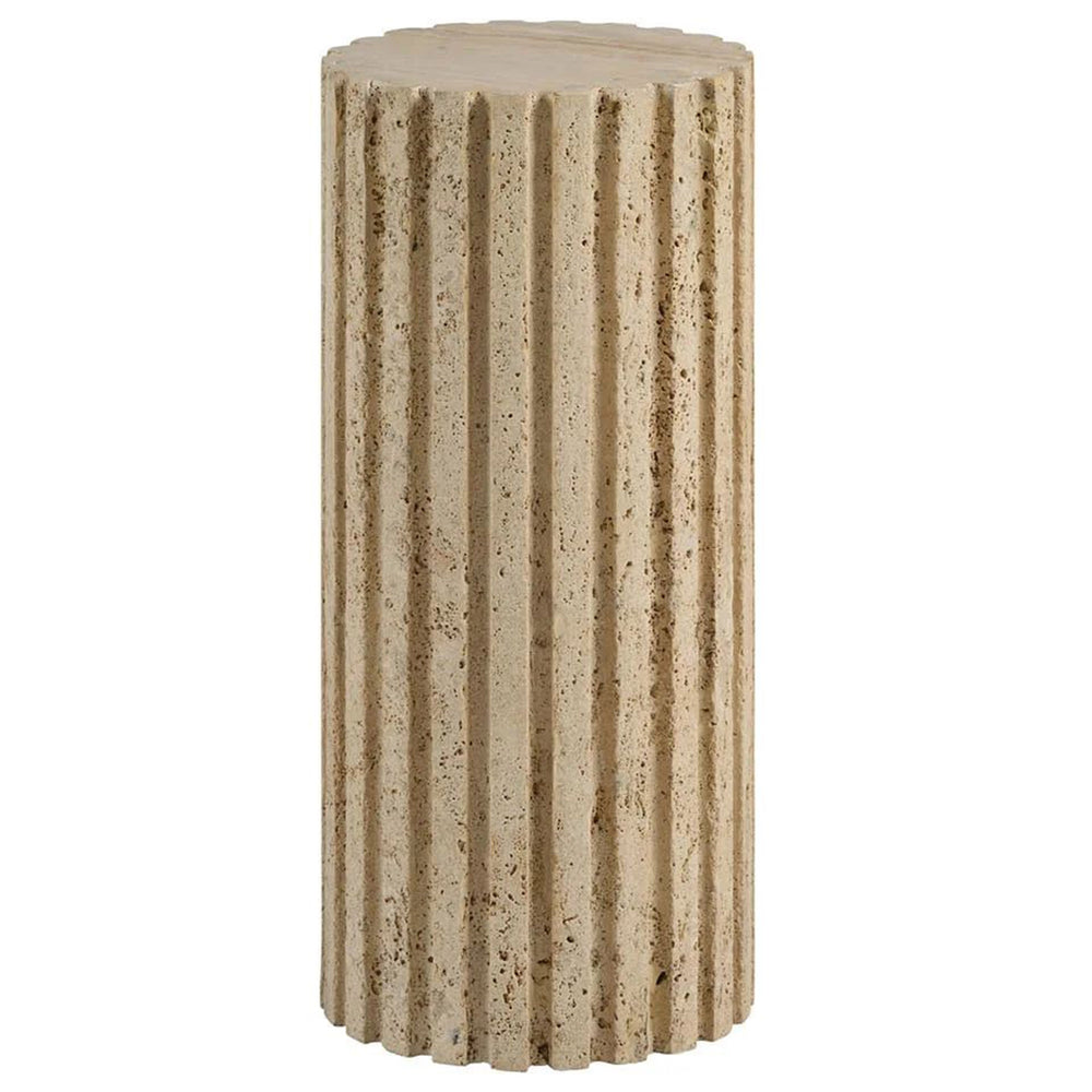 Anchor Accent Table, Travertine