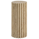 Anchor Accent Table, Travertine