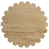 Anchor Accent Table, Travertine