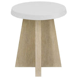 Oasis Round Accent Table, Dockside