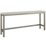 Oasis Console Table w/ Stools, Antique Nickel