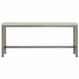 Oasis Console Table w/ Stools, Antique Nickel
