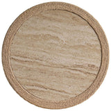 Oasis Round End Table, Abaca