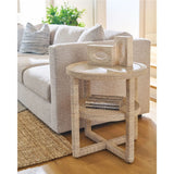 Oasis Round End Table, Abaca