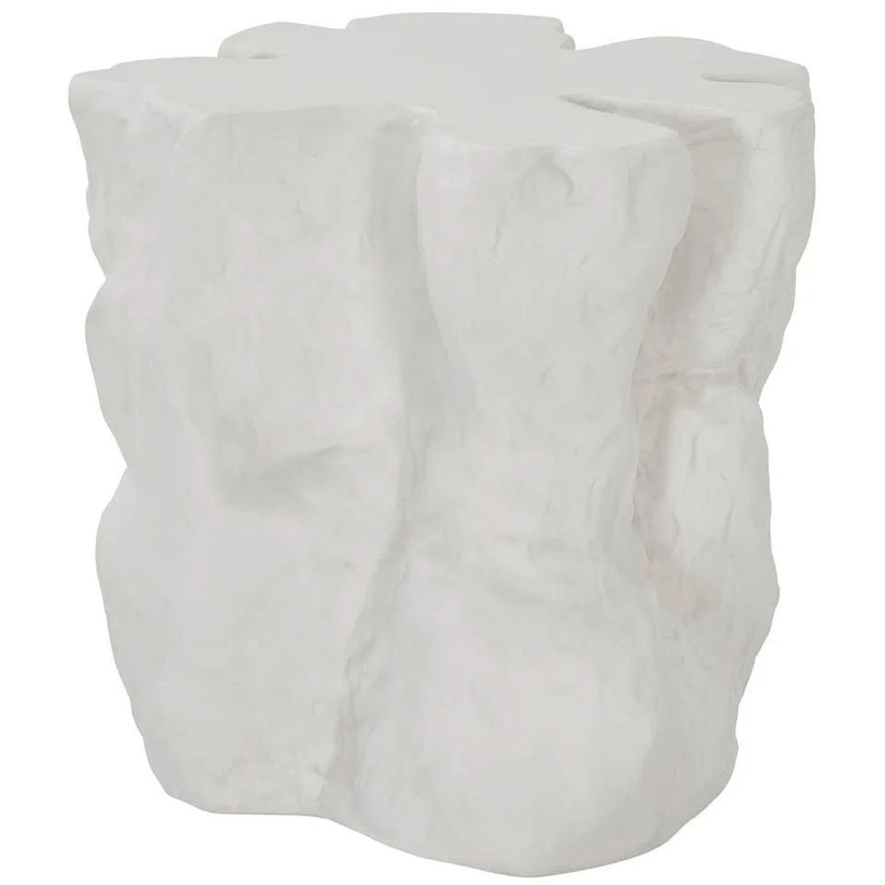 Cliffside Accent Table, White
