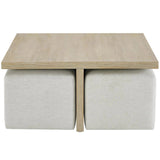 Oasis Cocktail Table w/ Ottomans, Dockside