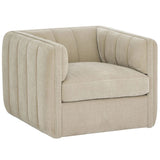 Vesta Swivel Chair, Silken Fog