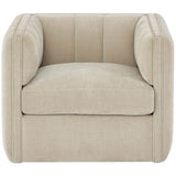Vesta Swivel Chair, Silken Fog
