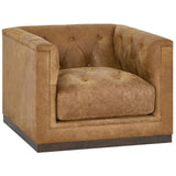 Quinn Leather Swivel Chair by Universal