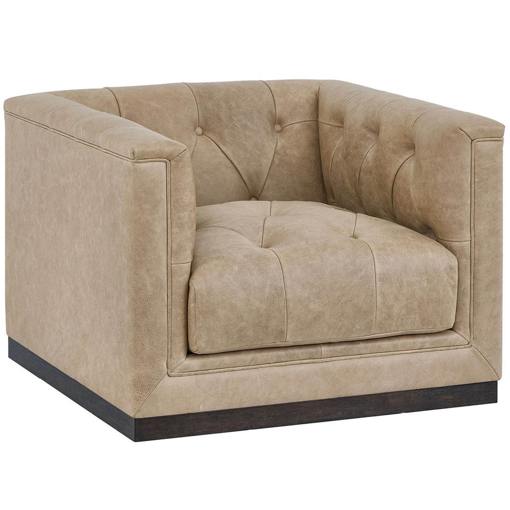 Quinn Leather Swivel Chair by Universal