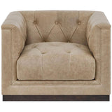 Quinn Leather Swivel Chair, Nehir Caribou