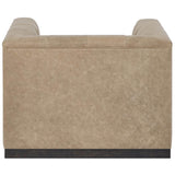 Quinn Leather Swivel Chair, Nehir Caribou