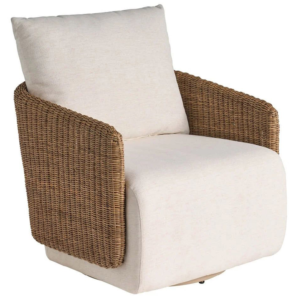 Enzo Swivel Chair, Nomad Snow