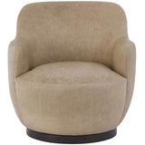 Chloe Leather Swivel Chair, Nehir Caribou